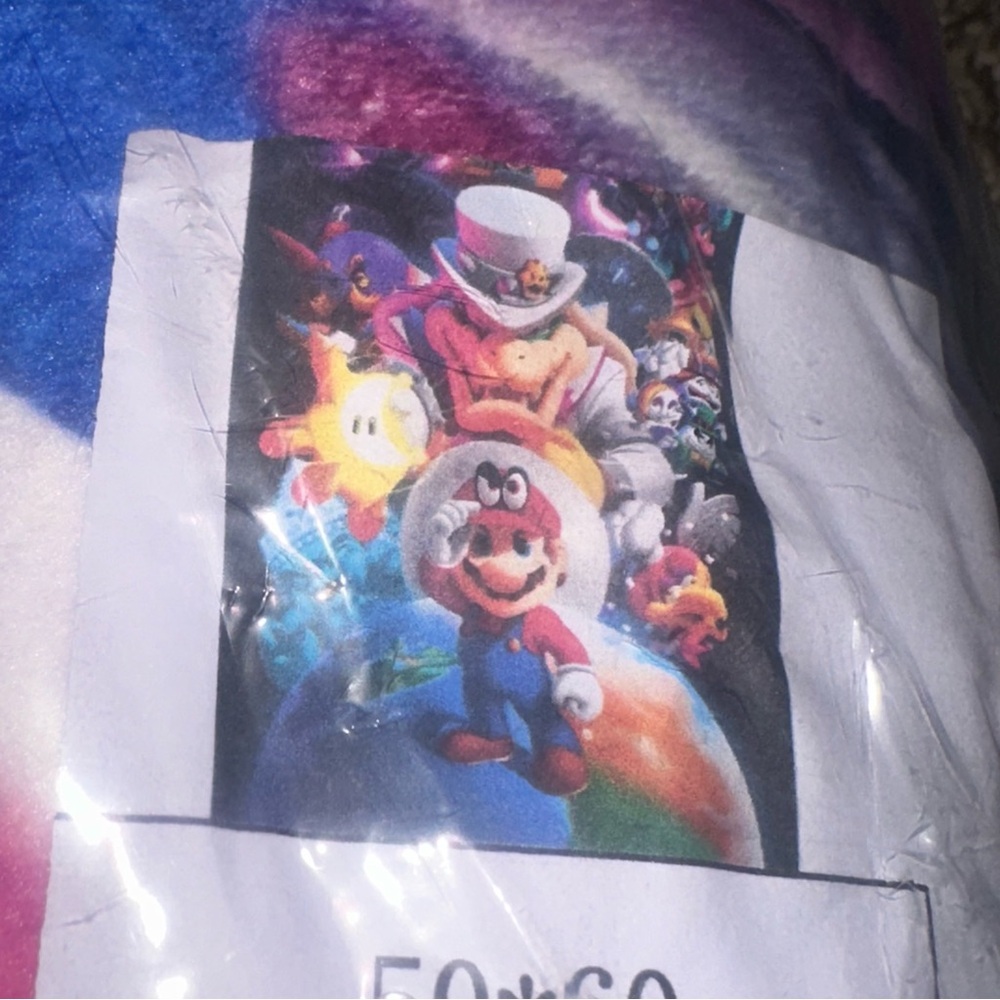 Super Mario Odyssey Blanket NWOT